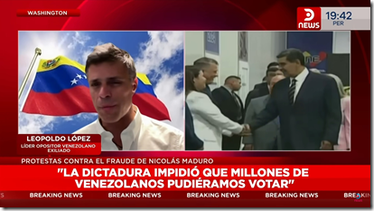 Leopoldo L&oacute;pez en la se&ntilde;al DNEWS