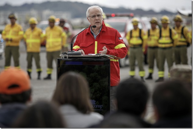 Lanzamiento del Plan de Accion 2024-2025 de Prevencion, Mitigacion y Control de Incendios region del Biobio Fotografia Agencia 35 Milimetros