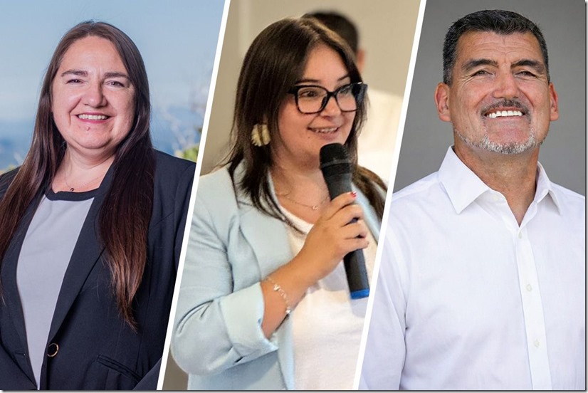 Diputada Flor Contreras, Tamara Ramírez y Patricio Briones Diputada Flor Contreras, Tamara Ramírez y Patricio Briones