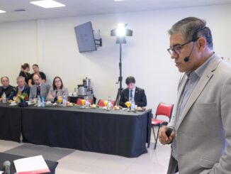 Gráfico que muestra el descenso del Índice de Percepción Empresarial Regional en el Biobío