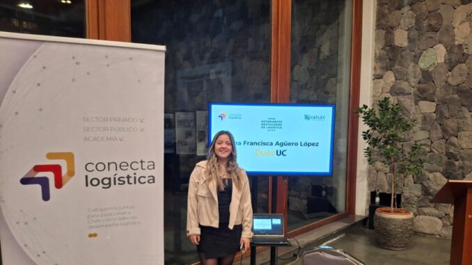 Yasna Agüero López ingeniera en logística destacada por su excelencia académica y profesional