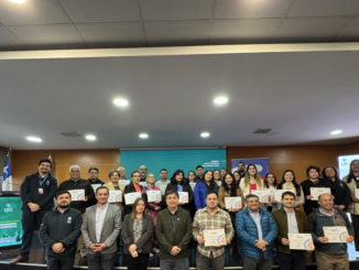 Ceremonia de certificación de la Academia de Fortalecimiento de Cooperativas de Sercotec en la Región del Biobío