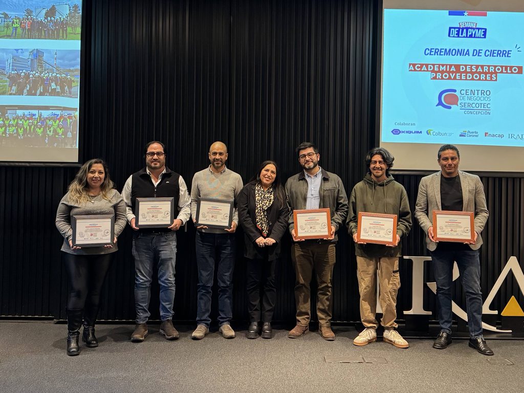 Ceremonia de certificación de la Academia de Desarrollo de Proveedores en la Región del Biobío