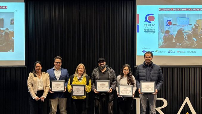 Ceremonia de certificación de la Academia de Desarrollo de Proveedores en la Región del Biobío
