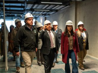 Autoridades regionales visitando las nuevas instalaciones del Campus Paicaví de la USS en Concepción
