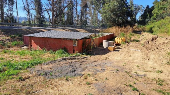 Fiscalizacion ambiental en planta de tratamiento de aguas servidas de Mitrinhue